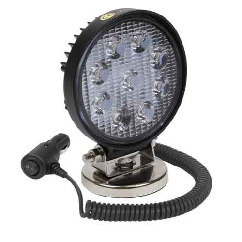 27W SMD LED Round Worklight with Magnetic Base LED3RM